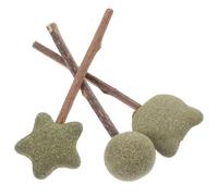 OSALADI Bâtonnets à Mâcher Vert pour Chaton Lot de 3 en Herbe à Chat Naturelle Comestible pour Améliorer la Digestion et Libérer L'énergie en Chambre ou Salon