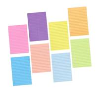 OSALADI Bloc Notes Adhésifs Lignés Ensemble de de Notes Autocollantes Fluorescents pour Bureau et École Pratiques et Polyvalents pour Rappels et Planification