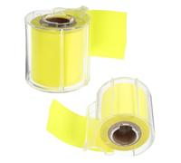 OSALADI Bloc-notes Autocollants Rouleaux Jaunes 2 Pièces Papier à Billets Roulé Facile à Décoller Portable pour Bureau et Maison