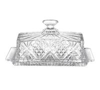 OSALADI Boîte à Beurre en Verre Transparent Rectangulaire avec Couvercle 1 Pièce Plat à Beurre Élégant Cuisine et Restauration Pratique et Décoratif