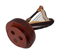 OSALADI Boîte à Musique Harpe Compacte en Métal Argenté, Mini-Harpe Décorative 14 Cm, Accessoire Musical Classique pour Présent Anniversaire, Mariage et Décoration Intérieure