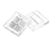 OSALADI Boîte de Fards à Paupières Vide 4 Compartiments en Acrylique Transparent, Palette Compacte Rechargeable pour Maquillage Yeux, Kit 2 Ensembles Pratique pour Voyage et Trousse