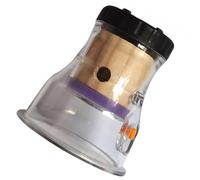 OSALADI Boîte de Massage Moxa Ronde en Plastique Système D'aspiration Intégré, Antidérapante Bavure, pour Massage du Dos Taille