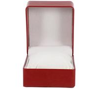 OSALADI Boîte de Rangement pour Montres en Cuir PU Rouge Vin, Format Carré à Coins Arrondis, Compacte et Portable, Coffret de Voyage pour Passionnés, Intérieur en Flanelle Douce