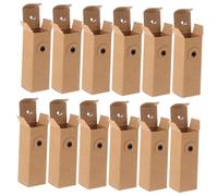 OSALADI Boîte En Carton Petite Taille Pour Rouge à Lèvres 12 Pcs En Papier Kraft Blanc Coffret Cosmétique Multifonctionnel, Format Voyage, Emballage Pour Huiles Essentielles Et Parfums