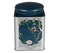 OSALADI Boîte Hermétique Carrée en Fer-Blanc pour Thé Vrac et Café, Rangement Artisanal pour Bijoux et Décor Maison