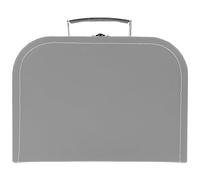 OSALADI Boîte Valise Multifonction en Carton Gris L25 X W18 X H8,5 Cm Boîte de Rangement pour Bijoux et Souvenirs Coffret Présent Mariage pour Fleurs et Bibelots Étui Portable Pratique
