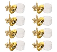OSALADI Boîtes à Dragées Décoratives pour Mariage, 12 Pièces en Plastique Transparent Couvercle, Design Élégant Européen, pour Présents D'invités et Enterrements de Vie de Jeune