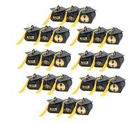OSALADI Boîtes De 48 Pièces Bache- De Chapeau De Célibataire Coffrets Chapeau De Graduation De Félicitations Fournitures De Fin D'études Diplômé Papier Spécial Noir