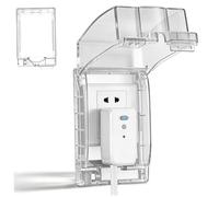 OSALADI Boîtier de Prise Étanche Cache de Prise Transparent Plastique 16,5x11,2x7cm et Interrupteur 86 la Cuisine et Environnements Humides pour Familles Garçon et Filles