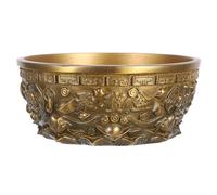 OSALADI Bol Décoratif Feng Shui en Cuivre Massif 11 Cm Vintage 402 G Bol Chinois de Prospérité et Richesse pour Salon et Entrée Accessoire Décoratif Spirituel et Chanceux