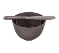 OSALADI Bol Mélangeur en Silicone Noir Café Grand et Moyen Spatule Pot à Cire Fiable Antiadhésif pour Épilation Kit D’Accessoires pour Masque DIY Bol à Masque Professionnel pour Usage