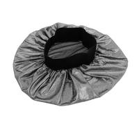 OSALADI Bonnet de Bain Élastique Large Taille L Noir Chapeau de Imperméable en Satin Bandeau de Nuit Haute Élasticité pour Protéger Cheveux Bonnet Enveloppant Cheveux Spa et Sommeil