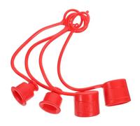 OSALADI Bouchons Anti-poussière Résistance aux Impacts et Polyvalence en Plastique Rouge Lot de 4 Protection pour Raccords Rapides pour Coupleurs Hydrauliques
