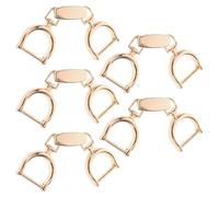 OSALADI Boucles De Chaîne Pour Chaussures En Alliage Métallique, 5 Pièces, Couleur Doré Clair, Accessoires Diy Pour Décoration De Vêtements Et Ceintures, Taille Petite