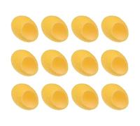 OSALADI Boule Nettoyante Visage en Soie Naturelle 12 Pcs, Exfoliation Douce et Élimination des Impuretés, Couleur Jaune, Soin du Visage Bio et Zéro Produit Nocif, Nettoyage de Beauté