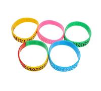 OSALADI Bracelet De Musique En Silicone Multicolore 10 Pièces Notes De Musique, Confortable Et Solide, Bracelets De Poignet Festifs Pour Concerts, Festivals Et Événements Musicaux