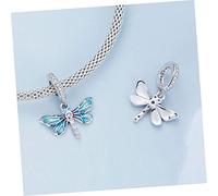 OSALADI Bracelet Femme Charms Dragonfly Massif Pendentif DIY Bijoux et Durable Accessoire Décoratif pour Création et Cadeau
