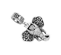 OSALADI Breloque Éléphant Vintage Argentée Pour Bracelet Classique Femme, Accessoire Diy Pour Bijoux, Pendentif Décoratif Polyvalent Pour Usage Quotidien Et Présents