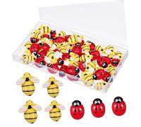 OSALADI Breloques Résine Petites Bêtes Mini Abeilles Décorations Artisanat Breloques Animaux Fournitures Créatives