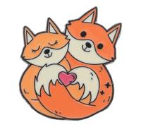 OSALADI Broche Renard Mignonne en Métal, Broche à Épingle Décorative pour Vêtements, Accessoire Mode Féminin, pour Fêtes et Présents, Épingles Festives Élégantes