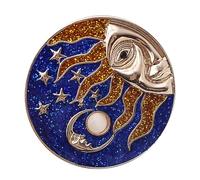 OSALADI Broche Vintage du Dieu du Soleil en Alliage Bleu, Accessoire Vestimentaire Spécial la Finition Soignée, Confortable à Porter pour Fête ou Spectacle