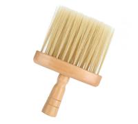 OSALADI Brosse à Cheveux à Manche en Bois, Plumeau de Coupe Léger en Nylon pour Salon et Usage Domestique, Brosse de Coiffure pour Nettoyage Cou et Cheveux, Outil Professionnel
