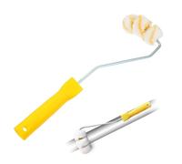 OSALADI Brosse à Roues pour Peinture de Tuyaux et Surfaces Incurvées Tube Arc Outil Professionnel et Débutant pour Barres Bordures et Surfaces Cylindriques