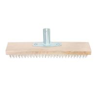 OSALADI Brosse Métallique de Jardin en Fil d'acier Cuivré 30 CM sans Manche Brosse de Nettoyage pour Mousse et Désherbage Accessoire Pratique pour Allées et Espaces Extérieurs de