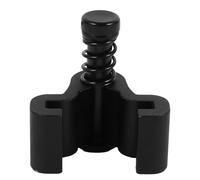 OSALADI Butée De Porte De Grange Coulissante Réglable Avec Ressort Butoir De Rail Et Guide Au Sol Pour Portes De Grange Protection Contre Le Basculement Et Glissement Des Roues