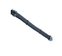 OSALADI Câble D’Extension D’Alimentation Carte Mère ATX CPU 8 Broches 30 Cm | Nylon Tressé Noir, Cuivre sans Oxygène, Lot de 3 Peignes Noirs pour Montage DIY