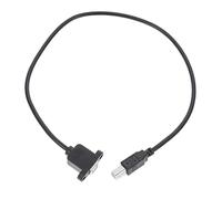 OSALADI Câble USB 2.0 Type-b Coudé Droit 50 Cm pour Imprimante Scanner, Accessoire Informatique Compatible, Cordon De Transfert De Données Résistant, Usage Professionnel Et Domestique, Noir