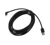 OSALADI Câble USB C 4 Mètres pour Casque VR, Transmission de Données Rapide, Design Coude à 90°, Matériau PVC Léger et Cuivre Étamé