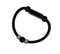 OSALADI Câble USB-c Tressé Bracelet Multifonction pour Charge Rapide Et Synchronisation, Compatible Smartphones Et Tablettes, Léger Portable Noir