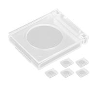 OSALADI Cache-interrupteur Mural en Plastique 6pcs Protection Bouton-poussoir Anti-poussière Prévention Toucher Accidentel Installation Facile pour Maisons et Écoles