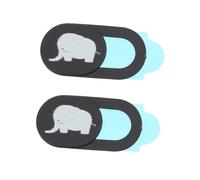OSALADI Cache-Webcam Coulissant pour Ordinateur De Bureau Motif Éléphant De Confidentialité Sécurisez Votre Webcam