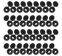 OSALADI Capuchons de Vis en Plastique Noir à Charnière M4, 300 Pièces, Bouchons pour Cache-vis à Trou Intérieur 4 Mm, Protection Anti-poussière et Humidité pour Meubles, Bureaux