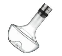 OSALADI Carafon à Vin en Verre Soufflé la Main 1000ml, Facile à Nettoyer, Forme Incurvée Antidérapante, Distributeur de Boissons pour Décantation Rapide