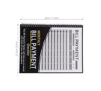 OSALADI Carnet De Budget Planificateur Financier Livre De Notes De Dépenses Cahier De Comptabilité Organisateur De Budget Livre De Comptes À Couverture Rigide Calendrier Des