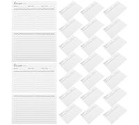OSALADI Cartes de Recettes en Papier Kraft 50 Pièces, Fiches de Recettes Vierges Double Face, Papier Cartonné Inscriptible, Format Pratique pour Organisation la Cuisine et Préparation