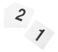 OSALADI Cartes Numérotées en Plastique Réutilisables, Numéros de Table Double Face pour Restaurant, Jeu de 50 Cartes pour Organisation de Mariage et Banquet