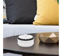 OSALADI Cendrier Purificateur D’Air Automatique Électrique Petit Format Cendrier Filtre pour Intérieur Bureau et Voiture Couleur Ivoire Grosse Capacité Multifonction pour Maison et