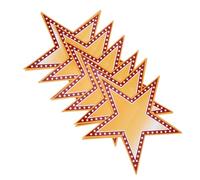 OSALADI Centres de Table Étoiles Dorées 3D 6 Pièces Décoration de Fête en Papier 3D pour Soirées Cinéma Anniversaires Remises de Diplômes et Noël Décoration Suspendue Étoilée pour