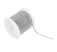 OSALADI Chaîne Strass Décorative Argentée pour Mariage et Vêtements Ruban Cristal DIY Mètres Accessoire Créatif pour Robe Cérémonie Patch Broche Mode et Artisanat