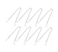 OSALADI Chaîne Suspendre Métallique 30 Cm Argenté 8 Pièces Pour Panneaux Vitrail Et Pots De Fleurs, Support Multifonction Intérieur Déco Maison Jardin, à Suspendre Réglable