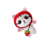 OSALADI Chat En Peluche Bricolage Aiguilles à Feutrer Kit De Feutrage Pour Poupée Fournitures De Feuilles D'aiguille Remplisseurs De Sacs De Fête Enfants Jouer Bonjour Trousse Mignon Truc