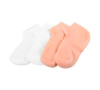 OSALADI Chaussettes Exfoliantes Hydratantes pour Pieds Fendillés, 2 Paires, Taille L, en Matière Élastique Respirante, Soins des Pieds Secs et Craquelés, Spa et Pédicure