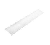 OSALADI Chemin de Table en Dentelle Blanche 43x300 Cm 1 Pièce, Nappe de Mariage Vintage en Polyester Réutilisable, Décoration Élégante pour Table Familiale, Restaurant et Fête