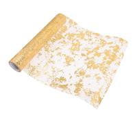 OSALADI Chemin de Table Or en Maille Fine en Polyester, Décor Élégant pour Mariage ou Table de Dîner, Peut être Découpé Selon la Forme Longueur Désirées