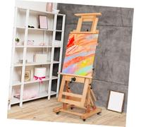OSALADI Chevalet de Hêtre Massif Réglable à Hauteur Variable avec Roulettes Verrouillables Support Robuste pour Artistes Garçon Fille et Étudiants Design Industriel avec Manivelle pour
